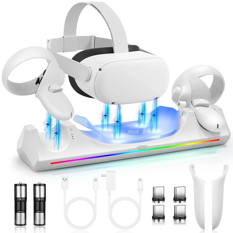  quest2 と 充電ドックセット Amazon | Oculus Quest 2用充電ドックセット、JOYTORN Oculus